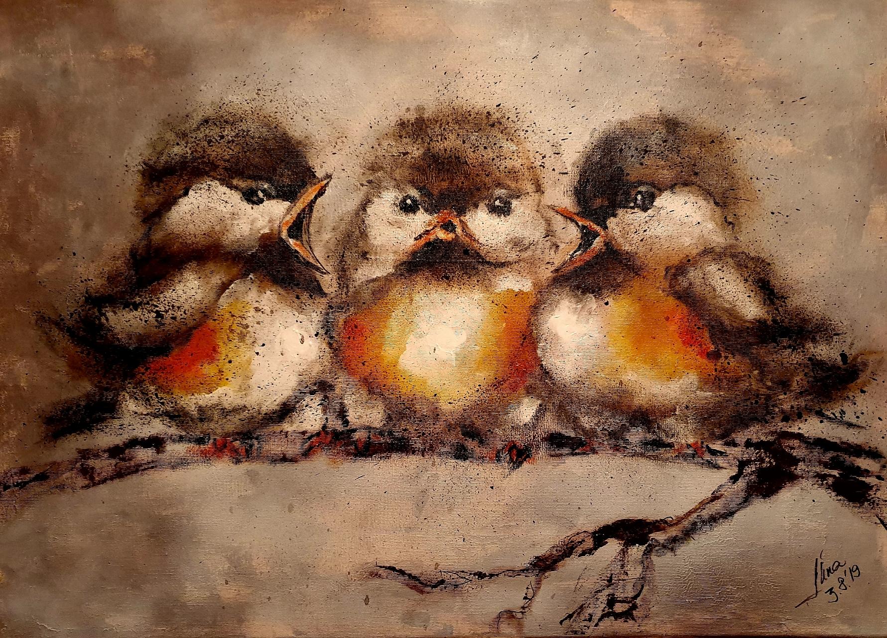 ArteDiAlina.com painting: Innocent sounds